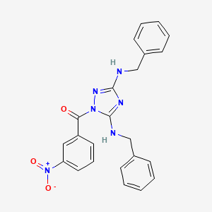 molecular formula C23H20N6O3 B4218540 [3,5-bis(benzylamino)-1H-1,2,4-triazol-1-yl](3-nitrophenyl)methanone 