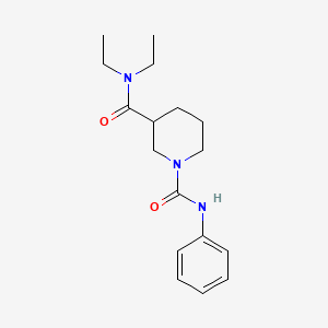 molecular formula C17H25N3O2 B4218556 N~3~,N~3~-diethyl-N~1~-phenyl-1,3-piperidinedicarboxamide 