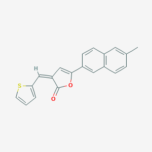 molecular formula C20H14O2S B421859 (3Z)-5-(6-methylnaphthalen-2-yl)-3-(thiophen-2-ylmethylidene)furan-2(3H)-one 