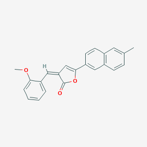molecular formula C23H18O3 B421863 3-(2-methoxybenzylidene)-5-(6-methyl-2-naphthyl)-2(3H)-furanone 
