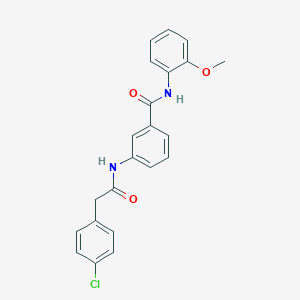 3-[[2-(4-chlorophenyl)acetyl]amino]-N-(2-methoxyphenyl)benzamide