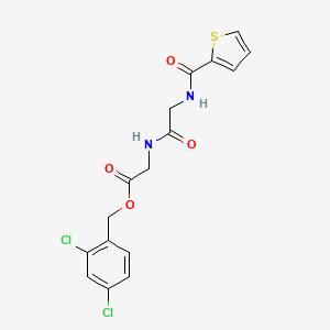 (2,4-dichlorophenyl)methyl 2-[[2-(thiophene-2-carbonylamino)acetyl]amino]acetate