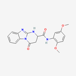 N-(2,5-dimethoxyphenyl)-4-oxo-1,2,3,4-tetrahydropyrimido[1,2-a]benzimidazole-2-carboxamide