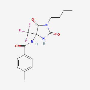 N-[1-butyl-2,5-dioxo-4-(trifluoromethyl)-4-imidazolidinyl]-4-methylbenzamide