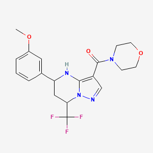 5-(3-methoxyphenyl)-3-(4-morpholinylcarbonyl)-7-(trifluoromethyl)-4,5,6,7-tetrahydropyrazolo[1,5-a]pyrimidine