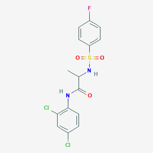 N-(2,4-dichlorophenyl)-2-[(4-fluorophenyl)sulfonylamino]propanamide