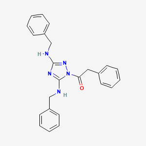 1-[3,5-bis(benzylamino)-1H-1,2,4-triazol-1-yl]-2-phenylethanone