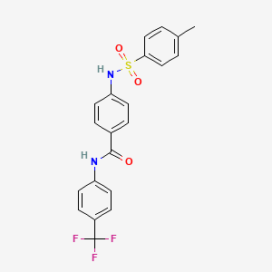 4-{[(4-methylphenyl)sulfonyl]amino}-N-[4-(trifluoromethyl)phenyl]benzamide