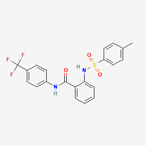 2-{[(4-methylphenyl)sulfonyl]amino}-N-[4-(trifluoromethyl)phenyl]benzamide