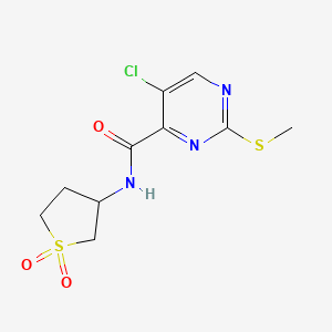 5-CHLORO-N-(11-DIOXO-1LAMBDA6-THIOLAN-3-YL)-2-(METHYLSULFANYL)PYRIMIDINE-4-CARBOXAMIDE