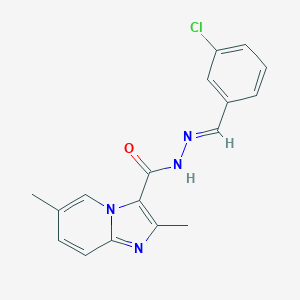 N'-(3-chlorobenzylidene)-2,6-dimethylimidazo[1,2-a]pyridine-3-carbohydrazide