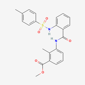 methyl 2-methyl-3-[(2-{[(4-methylphenyl)sulfonyl]amino}benzoyl)amino]benzoate