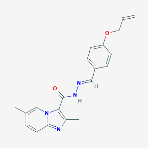 molecular formula C20H20N4O2 B421900 N'-[4-(allyloxy)benzylidene]-2,6-dimethylimidazo[1,2-a]pyridine-3-carbohydrazide 