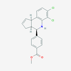 molecular formula C20H17Cl2NO2 B421901 methyl 4-(6,7-dichloro-3a,4,5,9b-tetrahydro-3H-cyclopenta[c]quinolin-4-yl)benzoate 