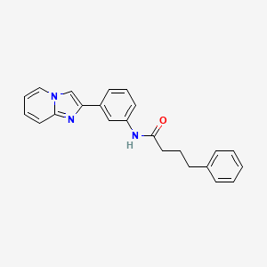 molecular formula C23H21N3O B4219015 N-(3-imidazo[1,2-a]pyridin-2-ylphenyl)-4-phenylbutanamide 