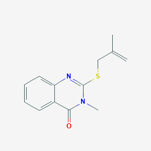 3-methyl-2-[(2-methyl-2-propen-1-yl)thio]-4(3H)-quinazolinone