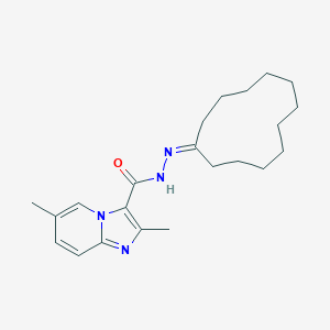 molecular formula C22H32N4O B421906 N'-cyclododecylidene-2,6-dimethylimidazo[1,2-a]pyridine-3-carbohydrazide CAS No. 351339-08-7