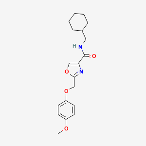 N-(cyclohexylmethyl)-2-[(4-methoxyphenoxy)methyl]-1,3-oxazole-4-carboxamide