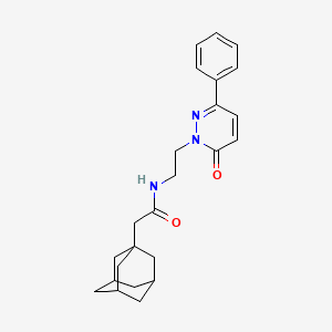 molecular formula C24H29N3O2 B4219068 2-(1-adamantyl)-N-[2-(6-oxo-3-phenylpyridazin-1(6H)-yl)ethyl]acetamide 