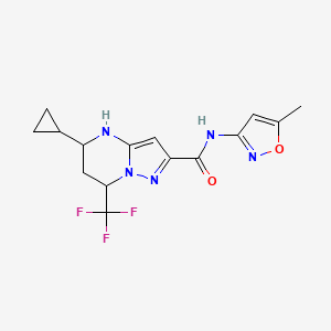 5-CYCLOPROPYL-N~2~-(5-METHYL-3-ISOXAZOLYL)-7-(TRIFLUOROMETHYL)-4,5,6,7-TETRAHYDROPYRAZOLO[1,5-A]PYRIMIDINE-2-CARBOXAMIDE