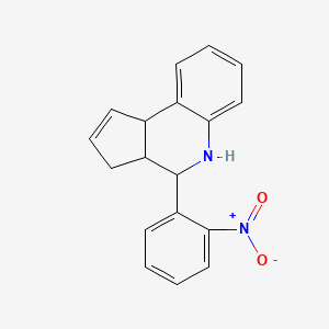 molecular formula C18H16N2O2 B4219100 4-(2-nitrophenyl)-3a,4,5,9b-tetrahydro-3H-cyclopenta[c]quinoline 