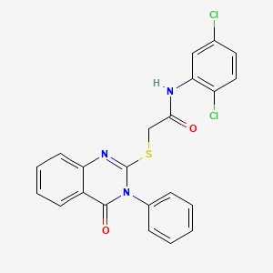 N-(2,5-dichlorophenyl)-2-[(4-oxo-3-phenyl-3,4-dihydro-2-quinazolinyl)thio]acetamide