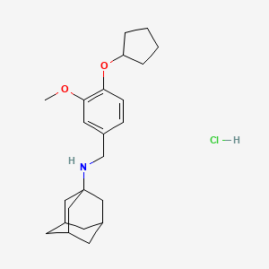 N-[4-(cyclopentyloxy)-3-methoxybenzyl]-1-adamantanamine hydrochloride