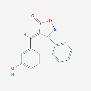 molecular formula C16H11NO3 B421919 (4E)-4-(3-hydroxybenzylidene)-3-phenyl-1,2-oxazol-5(4H)-one CAS No. 5961-29-5