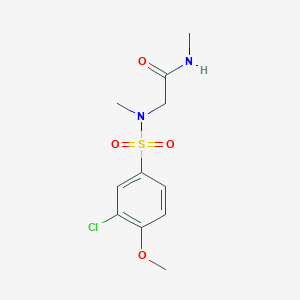 N~2~-[(3-chloro-4-methoxyphenyl)sulfonyl]-N,N~2~-dimethylglycinamide