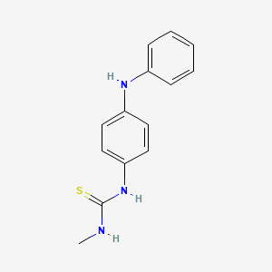 molecular formula C14H15N3S B4219222 N-(4-anilinophenyl)-N'-methylthiourea 