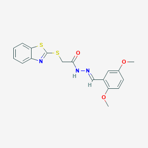 2-(1,3-benzothiazol-2-ylsulfanyl)-N'-(2,5-dimethoxybenzylidene)acetohydrazide