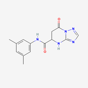 molecular formula C14H15N5O2 B4219232 N-(3,5-dimethylphenyl)-7-oxo-4,5,6,7-tetrahydro[1,2,4]triazolo[1,5-a]pyrimidine-5-carboxamide 