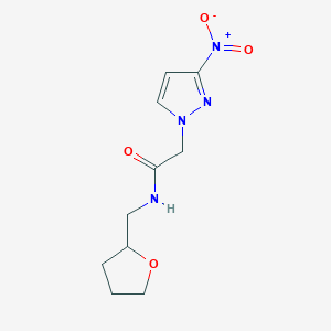 molecular formula C10H14N4O4 B4219259 2-(3-NITRO-1H-PYRAZOL-1-YL)-N-[(OXOLAN-2-YL)METHYL]ACETAMIDE 