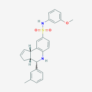 molecular formula C26H26N2O3S B421928 N-(3-methoxyphenyl)-4-(3-methylphenyl)-3a,4,5,9b-tetrahydro-3H-cyclopenta[c]quinoline-8-sulfonamide 