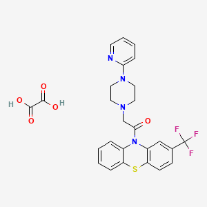 Oxalic acid;2-(4-pyridin-2-ylpiperazin-1-yl)-1-[2-(trifluoromethyl)phenothiazin-10-yl]ethanone