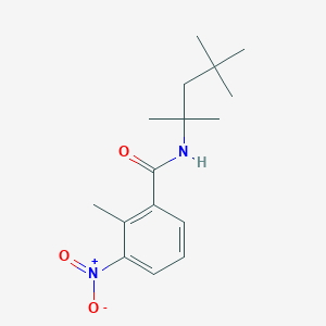 molecular formula C16H24N2O3 B4219303 2-methyl-3-nitro-N-(2,4,4-trimethylpentan-2-yl)benzamide 