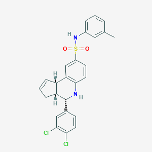 molecular formula C25H22Cl2N2O2S B421931 4-(3,4-dichlorophenyl)-N-(3-methylphenyl)-3a,4,5,9b-tetrahydro-3H-cyclopenta[c]quinoline-8-sulfonamide 