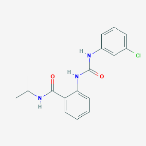 2-({[(3-chlorophenyl)amino]carbonyl}amino)-N-isopropylbenzamide