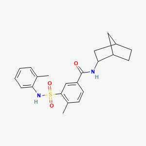 N-bicyclo[2.2.1]hept-2-yl-4-methyl-3-{[(2-methylphenyl)amino]sulfonyl}benzamide