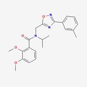 2,3-dimethoxy-N-{[3-(3-methylphenyl)-1,2,4-oxadiazol-5-yl]methyl}-N-(propan-2-yl)benzamide