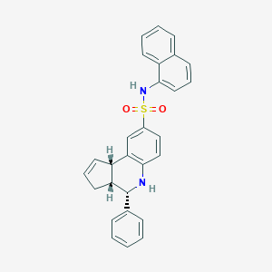 molecular formula C28H24N2O2S B421933 N-(1-naphthyl)-4-phenyl-3a,4,5,9b-tetrahydro-3H-cyclopenta[c]quinoline-8-sulfonamide 