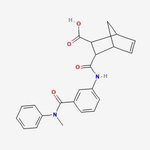 3-{[(3-{[methyl(phenyl)amino]carbonyl}phenyl)amino]carbonyl}bicyclo[2.2.1]hept-5-ene-2-carboxylic acid