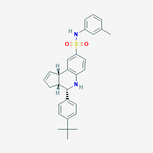 4-(4-tert-butylphenyl)-N-(3-methylphenyl)-3a,4,5,9b-tetrahydro-3H-cyclopenta[c]quinoline-8-sulfonamide