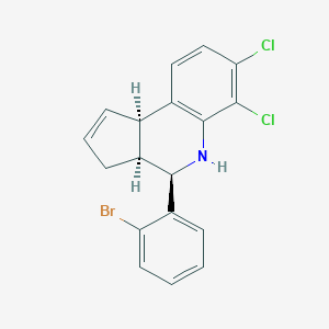 4-(2-bromophenyl)-6,7-dichloro-3a,4,5,9b-tetrahydro-3H-cyclopenta[c]quinoline
