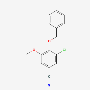 3-Chloro-5-methoxy-4-phenylmethoxybenzonitrile