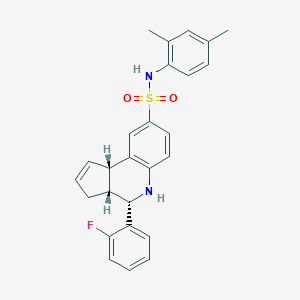 molecular formula C26H25FN2O2S B421938 N-(2,4-dimethylphenyl)-4-(2-fluorophenyl)-3a,4,5,9b-tetrahydro-3H-cyclopenta[c]quinoline-8-sulfonamide 