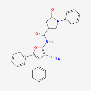 N-(3-cyano-4,5-diphenylfuran-2-yl)-5-oxo-1-phenylpyrrolidine-3-carboxamide