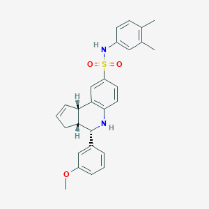 N-(3,4-dimethylphenyl)-4-(3-methoxyphenyl)-3a,4,5,9b-tetrahydro-3H-cyclopenta[c]quinoline-8-sulfonamide