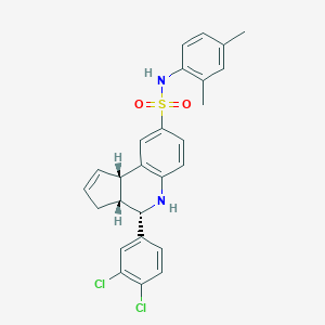 4-(3,4-dichlorophenyl)-N-(2,4-dimethylphenyl)-3a,4,5,9b-tetrahydro-3H-cyclopenta[c]quinoline-8-sulfonamide
