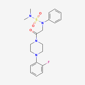 ({2-[4-(2-FLUOROPHENYL)PIPERAZIN-1-YL]-2-OXOETHYL}(PHENYL)SULFAMOYL)DIMETHYLAMINE